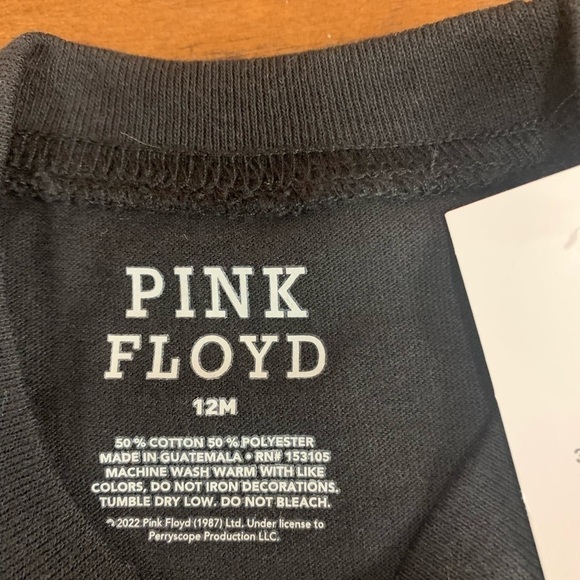 xSOLD Pink Floyd Band T-Shirt 12M, NWT, Rocker Parent Gift / little rocker - Picture 2 of 6